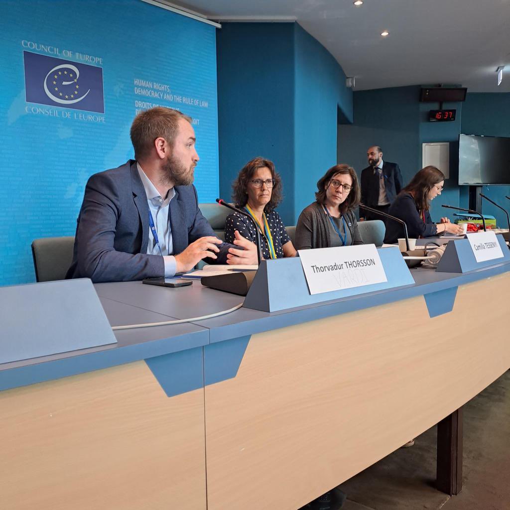 IcelandCoE's tweet photo. A real pleasure for team 🇮🇸 to meet with all the participants of the first @coe model of negotiation in Strasbourg #CoEMoN 

Grateful to @RepFranceCdE for organizing!

Wish all the students much success! https://t.co/ZhV1oL8PQs