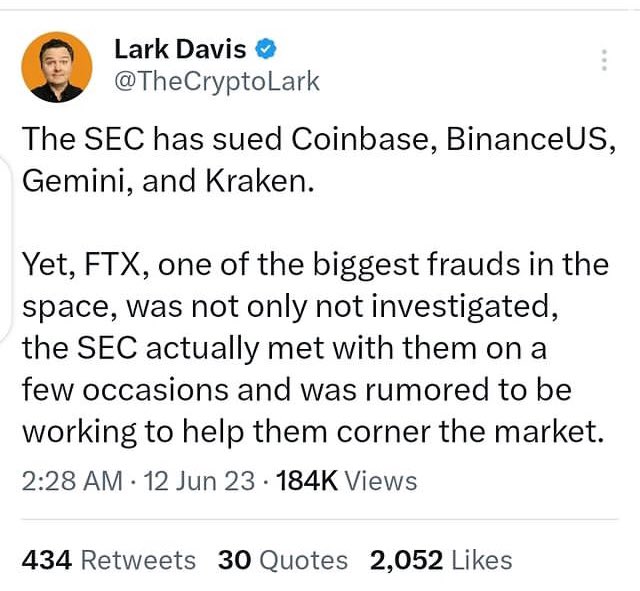 manlikejohnsonn's tweet photo. An absolute shambles. 

I wouldn’t be surprised if the FTX Pull rug was all part of the plan. With the Sec &amp; Sam bankman-fried 

#CorruptionRunsDeep 
#allpartoftheplan 
#Nuggets https://t.co/KDSrz6jKgJ