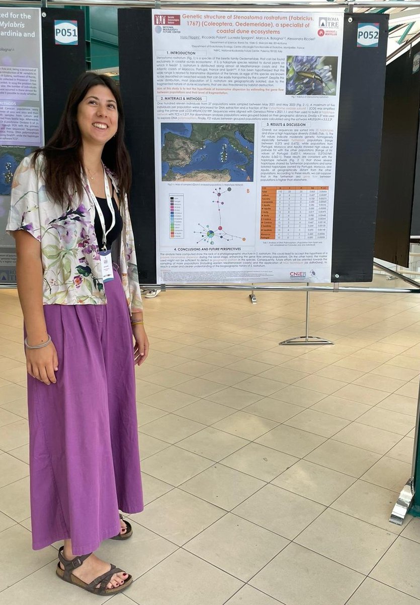 ViolaFilippini's tweet photo. Happy to participate at #CNiE2023 with my research about #phylogepgraphy of Stenostoma rostratum (Coleoptera, Oedemeridae) https://t.co/v2kQH4y63J