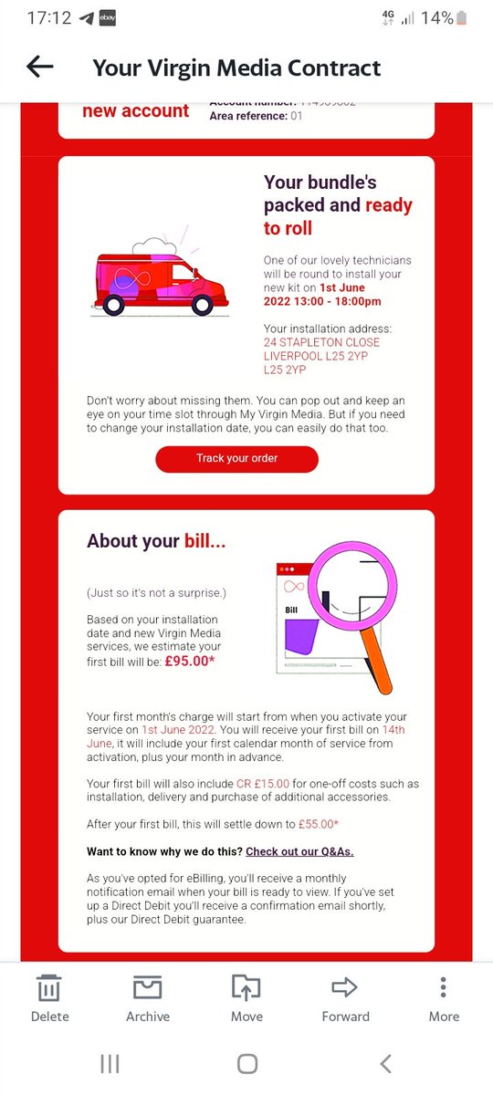 d4macca's tweet photo. @virginmedia Says £15 credit for installation https://t.co/UY8pgpA4E8