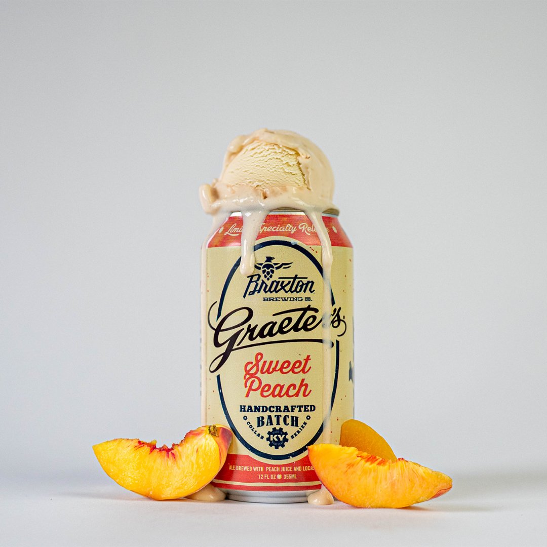 We’re thrilled to introduce Graeter's, Sweet Peach Kolsh! Savor the taste of summer with our handcrafted collaboration with Graeter's  Ice Cream! Fresh peaches and local honey come together in a slightly sweet, balanced beer that's reminiscent of your favorite indulgent treat.