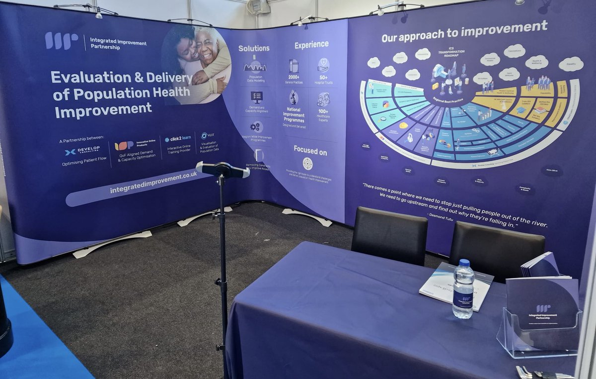 📣 Exciting news! The IIP stand is set up at #NHSConfedExpo. Join us at stand A6 to explore how we, along with Develop Consulting, VUIT, and IOP, are redefining how ICS leaders access crucial resources. Let's drive positive change in the healthcare sector! #IntegratedImprovement