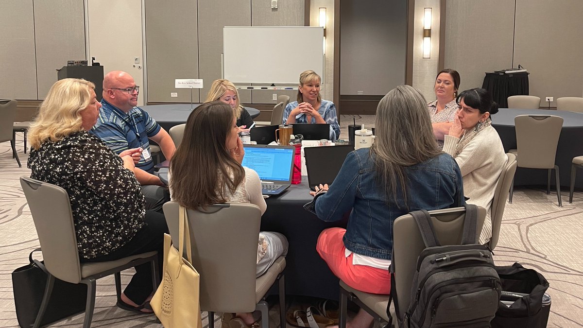 Cohort 20 districts rock Day2 of Year One Summer Executive Education! Districts reflect on intentional design decisions that drive outstanding results for students. Crafting org stories, building common purpose, and igniting success! #UVAPLE #DesignForSuccess #EducationLeadership