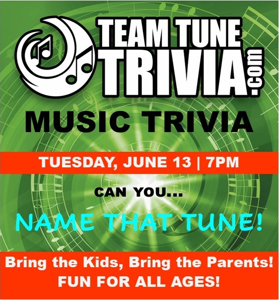 Team Tune Trivia takes over the taproom tonight! We're spicin' up our Taco Tuesday with a new game of music trivia. First round starts at 7 but get here early for $2 tacos and $4 margaritas. Let's FIESTA!