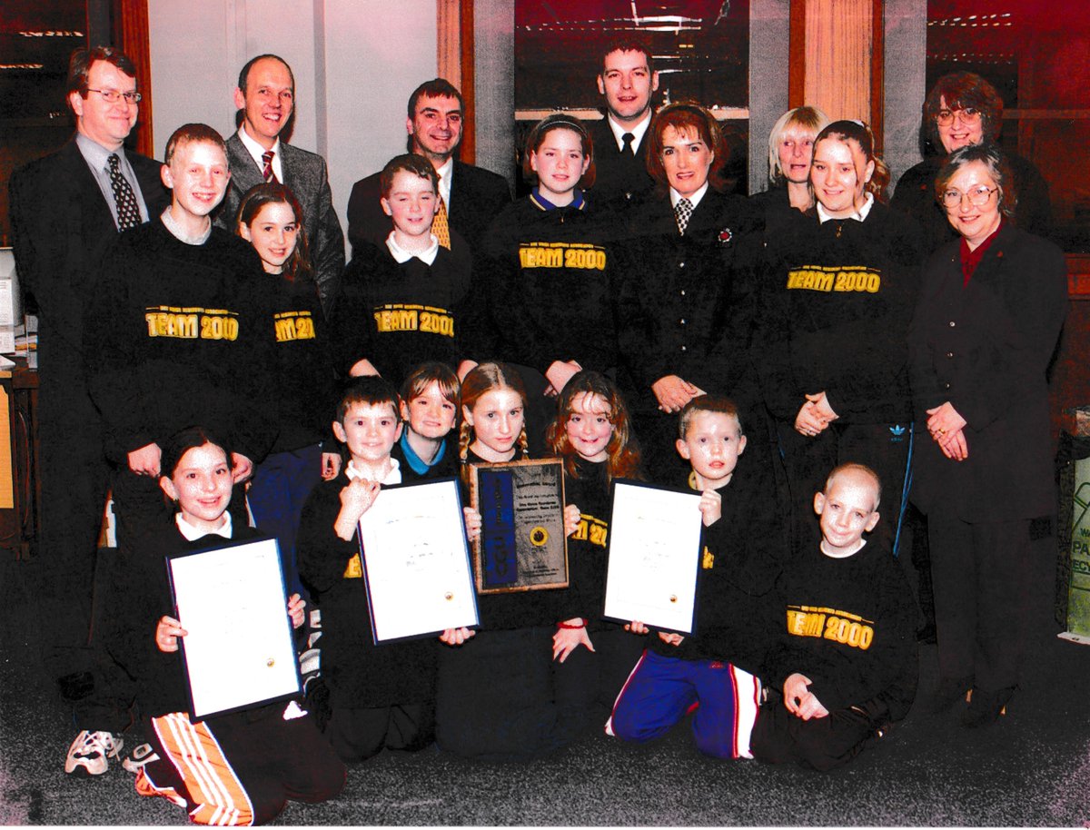 if communities are going to help young people, to be young people, include them, give them credit, give them responsiblity.  This pics goes back to 2001 when our youngsters were involved developing Home Watch and winning awards.