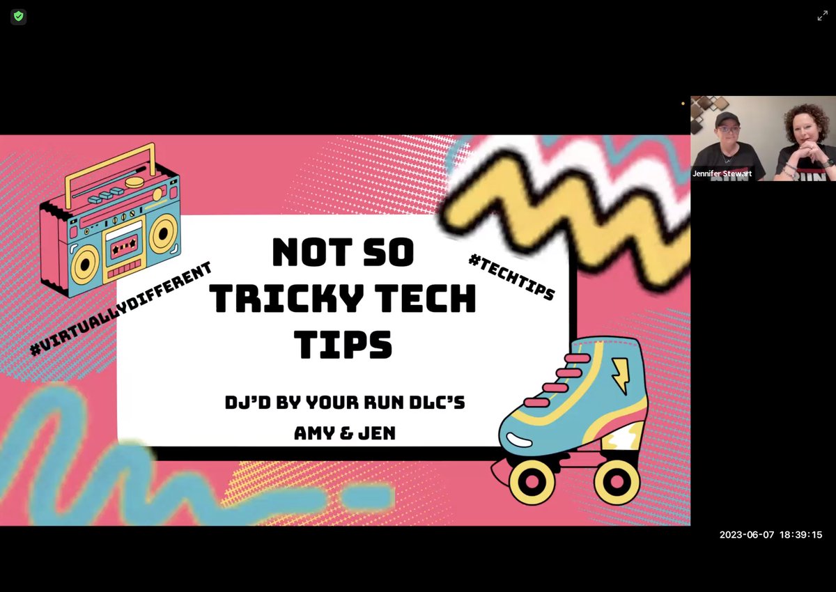 mrhartgis's tweet image. Great session @iustevens &amp;amp; @MissStewy @KeepINLearning 2023 #VirtuallyDifferent SummerConf. Part on #AI was worth the admission price alone. Check out #Twee, @curipodofficial, &amp;amp; #QuestionWell. Vet AI generated stuff for appropriateness &amp;amp; relevance. &quot;AI is @NKOTB &amp;amp; Hangin Tough.&quot;🤣