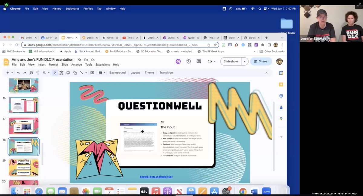 mrhartgis's tweet image. Great session @iustevens &amp;amp; @MissStewy @KeepINLearning 2023 #VirtuallyDifferent SummerConf. Part on #AI was worth the admission price alone. Check out #Twee, @curipodofficial, &amp;amp; #QuestionWell. Vet AI generated stuff for appropriateness &amp;amp; relevance. &quot;AI is @NKOTB &amp;amp; Hangin Tough.&quot;🤣