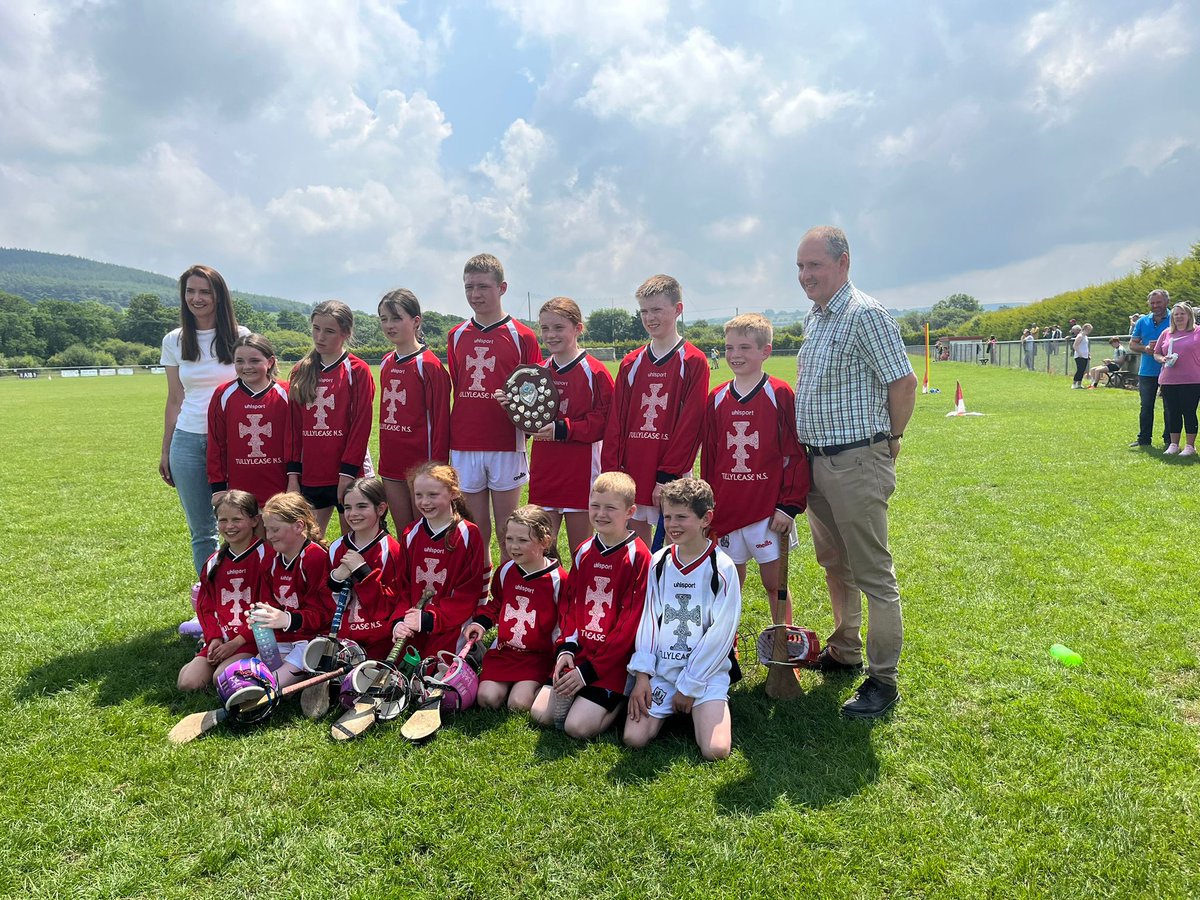 Congratulations to Tullylease national school on winning today's 7 a side hurling final