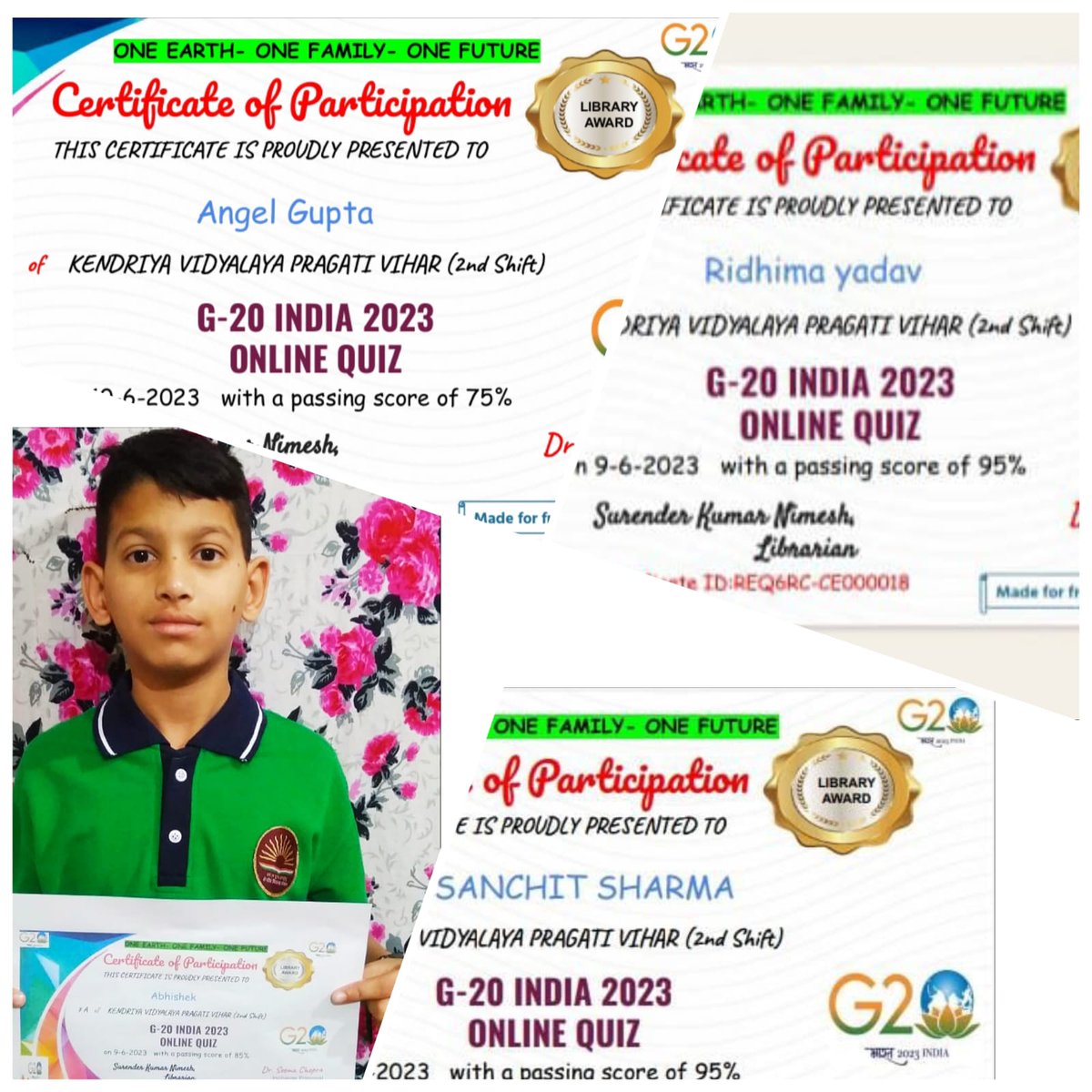 ViharKv's tweet photo. Students Activities On G20 https://t.co/7wzIHdEOT3
