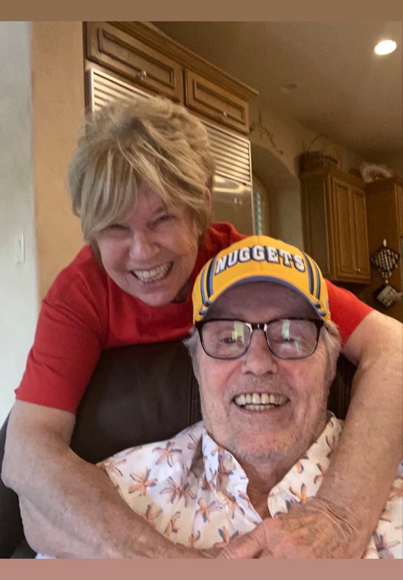 A very happy night at the Moe household in San Antonio!

Big Jane sent me this picture of her & Doug celebrating the #Nuggets championship.

#NBAFinals2023 
@nuggets 
@9NEWSSports