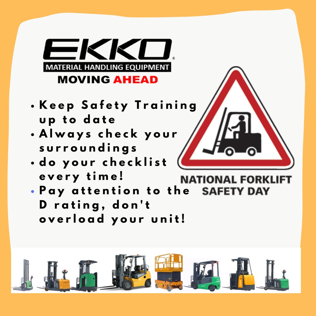 EKKO Material Handling Equipment 🇺🇸 on Twitter "Today is National