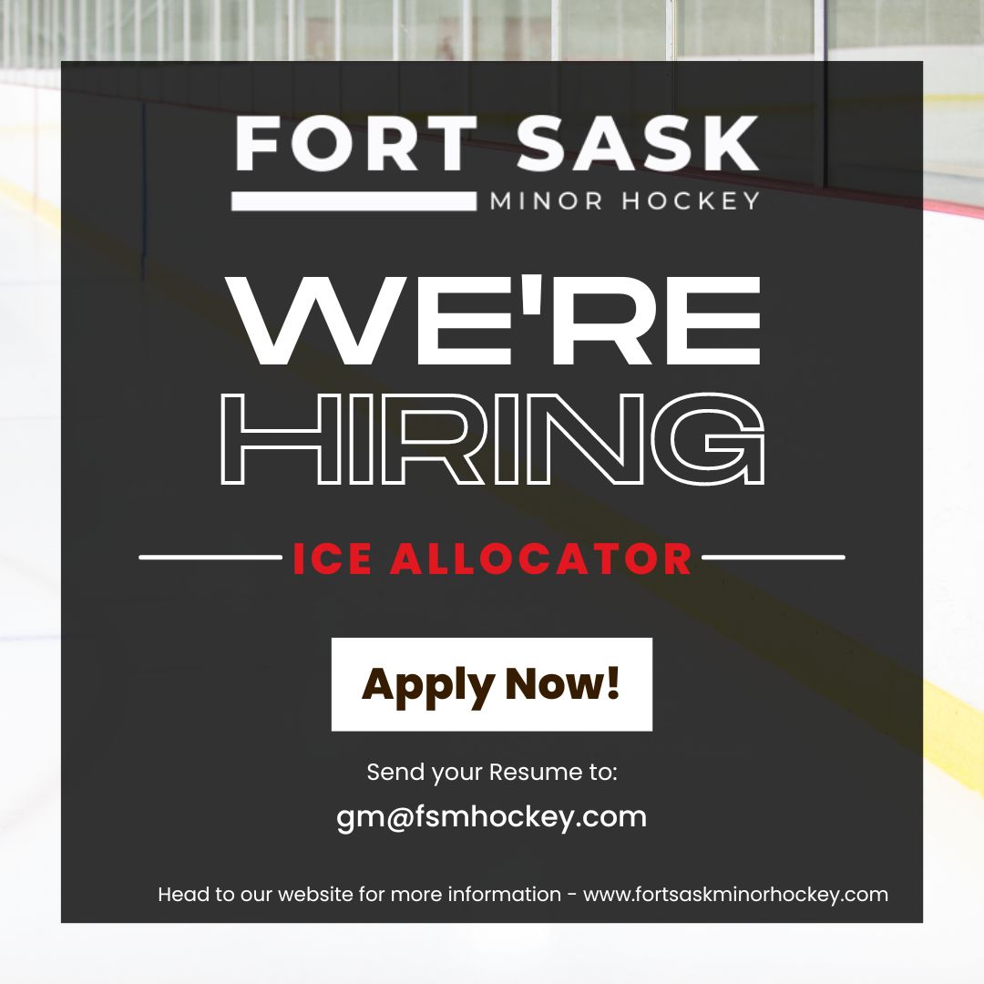 FSMHockey's tweet photo. We are hiring!!! FSMH is looking for an Ice Allocator for the 23-24 season.

Click the link in our bio for more information

Send resume to gm@fsmhockey.com https://t.co/7qodizYj03