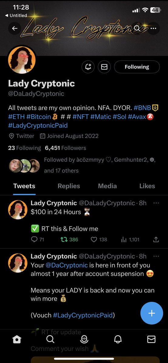 hiralaye's tweet photo. @DaMissCryptolog @DaLadyCryptonic https://t.co/dg9RUoKRMI