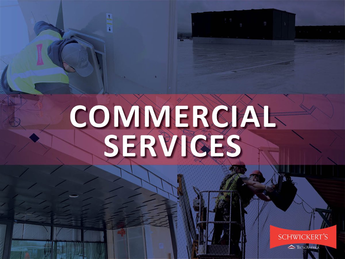 From commercial roofing to architectural metal, from asset management to electrical, on top of 24/7 emergency service, we are One Company, Endless Solutions. 

To learn more about what we offer, visit us online - schwickerts.com/commercial-ser…

#schwickerts #commercialservices