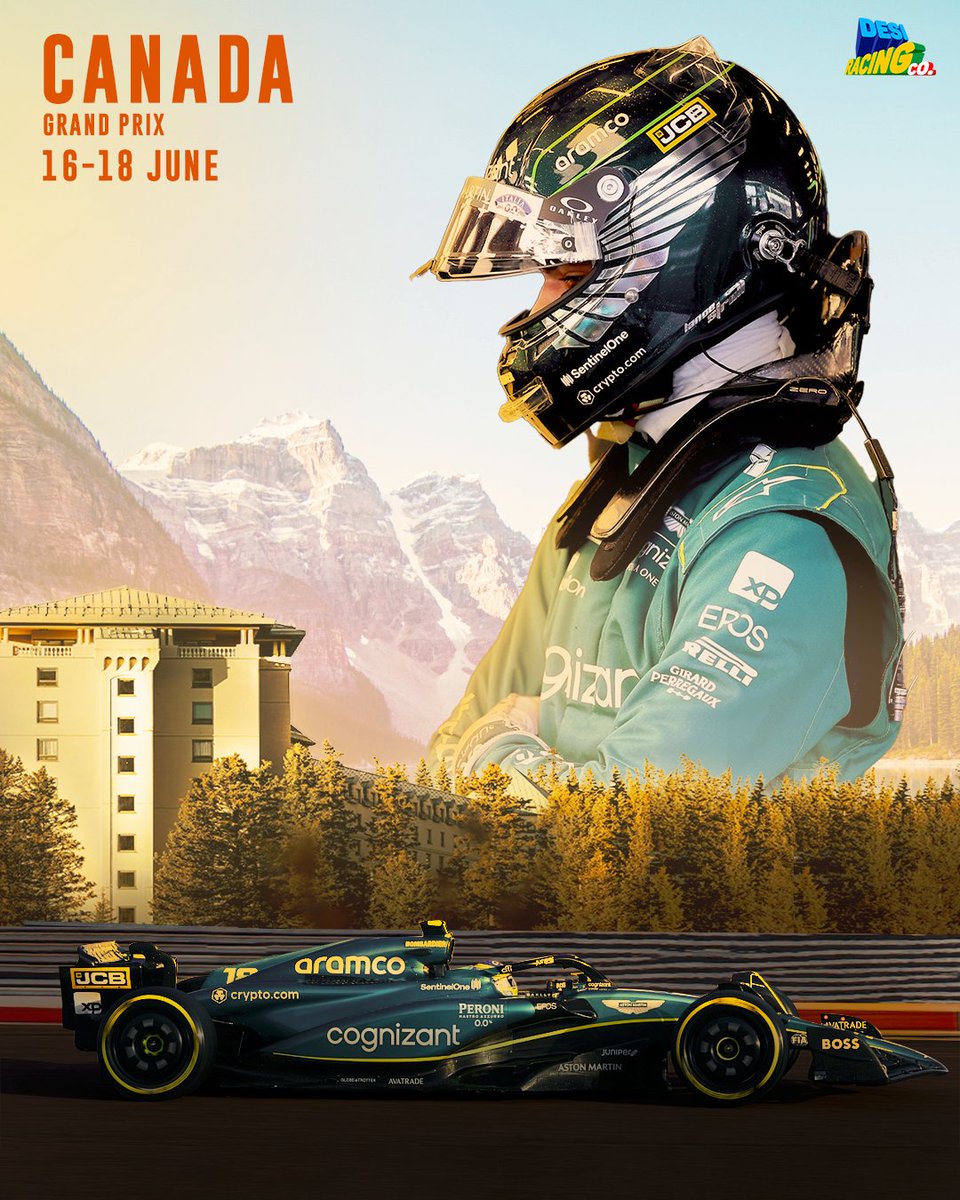 It's RACE WEEK for the #CanadianGrandPrix, 16-18 June.

#Formula1 #F1 #CanadianGP #DesiRacingCo