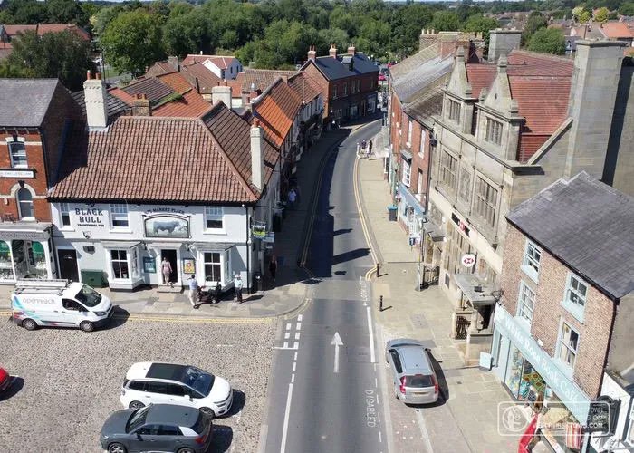 Views over Millgate. Taken from a portfolio of specially curated photographs & videos that look to put a spotlight on Thirsk & the surrounding villages. If you want to see more together with find out what is going on near you, visit  👉 visitthirsktown.com/gallery/album0… #share #like #love
