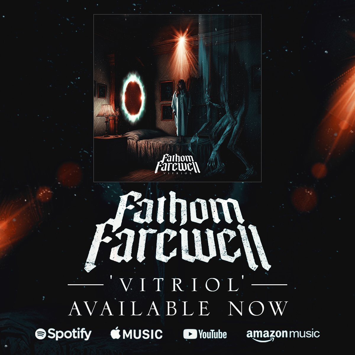 Vitriol is officially out and Streaming everywhere via the link in our bio 🤘❤️

#fathomfarewell #vitriol #StrangerThings #horrorart #metal #NewMusic #Release
