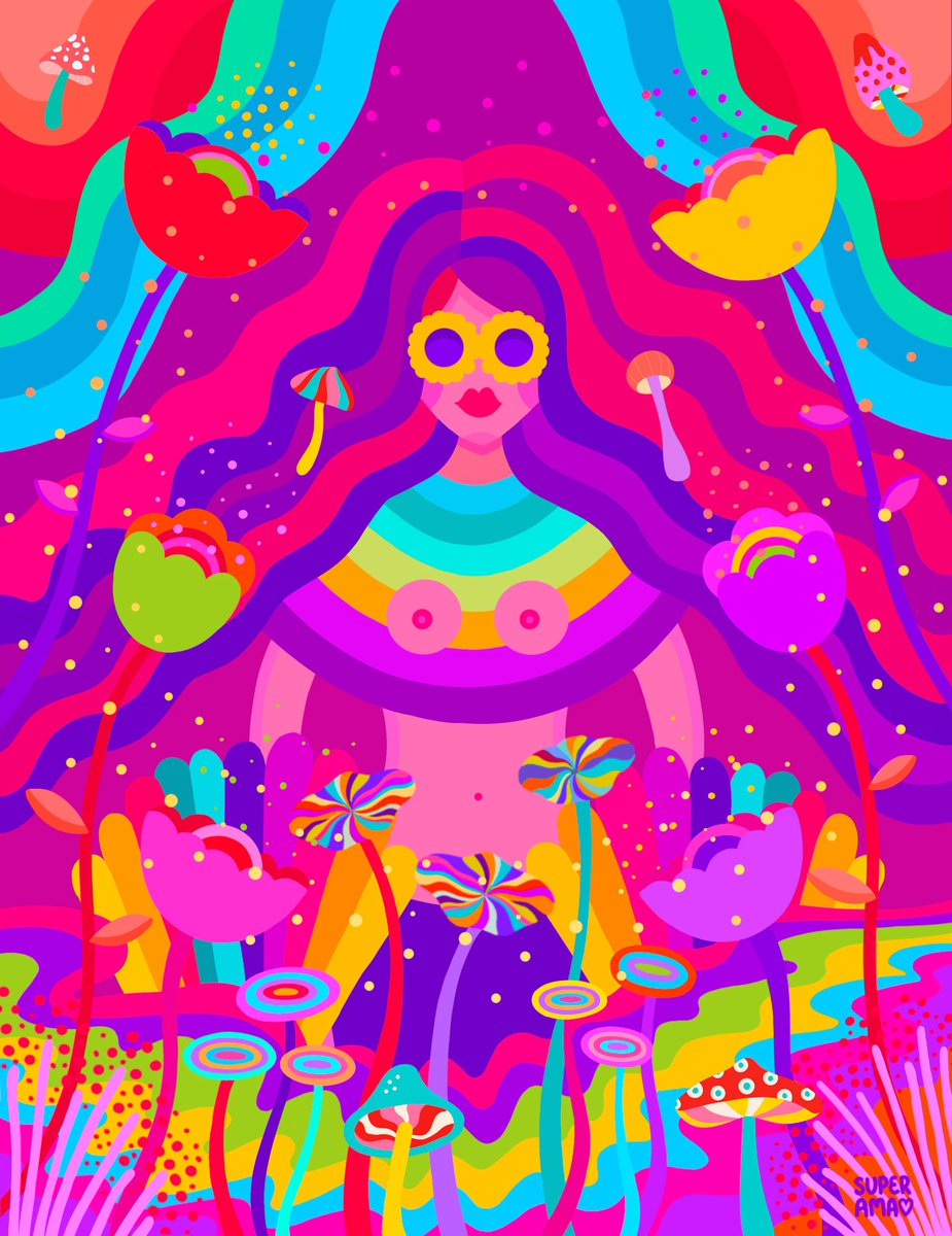 Today’s <a href="/DailyRalpha/">Daily Ralphaᵍᵐ</a> spotlight is @thesuperama!

Amaranta Martinez, aka SUPERAMA, is a visual artist from Venezuela based in Miami. Her artistic journey has taken her around the world, exploring mediums from murals to animations and clothing.

<a href="/thehugxyz/">JJ</a>: thehug.xyz/artists/supera…