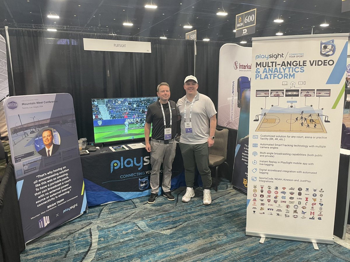 The PlaySight team is excited to be at @NACDA in Orlando this week - make sure to stop by booth 806 or email sales@playsight.com if you’re around! 

#collegeathletics #sportstech #ncaa