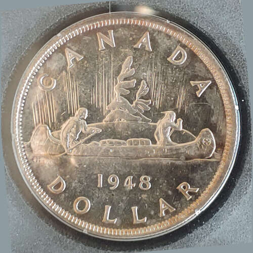 AllNations1949's tweet photo. Canada Accurate MS63 1948 George VI Voyageur Silver $1 $2300+ Lot 196 in our auction Saturday 17th June 2023 #CoinAuction #AllNationsStampAndCoin #CanadaSilverDollar #GeorgeVI #KeyDate #Voyageurs

https://t.co/bduuZ6kyuL https://t.co/fkcFtR38Ac