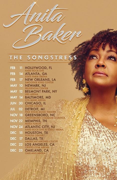 #AnitaBaker After Silently, Enduring Cyber Bulling/Verbal Abuse & Threats of Violence from the Fan Base, of Our Special Guest❤️/Support Act. In the Interest of Personal Safety. I will continue, The Songstress Tour, alone. Appropriate refunds will be made.
Blessings🎁
ABXO🎼