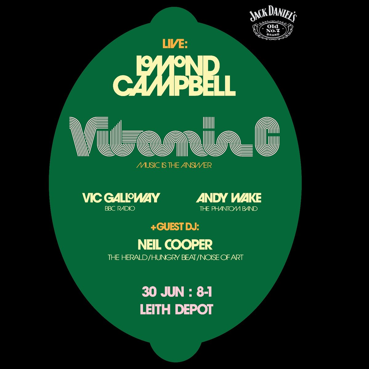 Vic Galloway (@vicgalloway) on Twitter photo 🍋 VITAMIN C 🍋
Friday 30th June <a href="/leithdepot/">LEITH DEPOT</a>
<a href="/LomondCampbell/">Lomond Campbell</a> LIVE & <a href="/NeilCooper1/">Neil Cooper</a> Guest selector... with <a href="/_Andy_Wake_/">Andy Wake</a> <a href="/n0b0daddy/">ǝʞɐʍ ʎpuɐ</a> & I as residents!
🍋 Tickets £10 🍋
eventbrite.co.uk/e/vitamin-c-ti…
🍋 Come & get zesty with us! 🍋
#vitaminc #leith #leithdepot #musicistheanswer 🍋 VITAMIN C 🍋
Friday 30th June <a href="/leithdepot/">LEITH DEPOT</a>
<a href="/LomondCampbell/">Lomond Campbell</a> LIVE & <a href="/NeilCooper1/">Neil Cooper</a> Guest selector... with <a href="/_Andy_Wake_/">Andy Wake</a> <a href="/n0b0daddy/">ǝʞɐʍ ʎpuɐ</a> & I as residents!
🍋 Tickets £10 🍋
eventbrite.co.uk/e/vitamin-c-ti…
🍋 Come & get zesty with us! 🍋
#vitaminc #leith #leithdepot #musicistheanswer