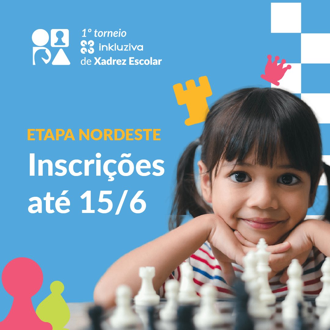 Participe do 1º Torneio Inkluziva de Xadrez Escolar