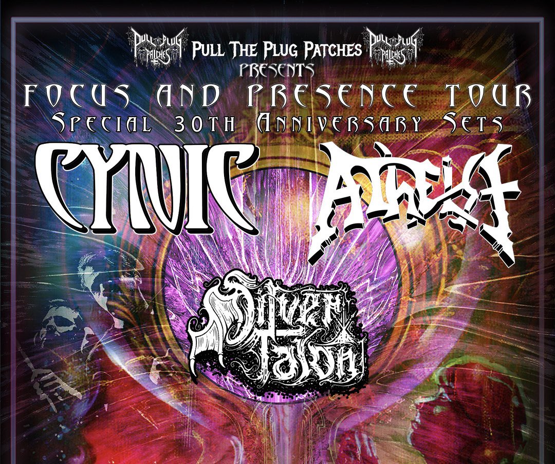 Coming up next week! We’ve been added to select dates on the upcoming Focus and Presence Tour with CYNIC and ATHEIST. We’ll see you at the following shows! . June 19th - Bossanova, Portland June 23rd - Soundwell, SLC June 24th - The O, Denver . Tickets: silvertalon.us/pages/in-conce…
