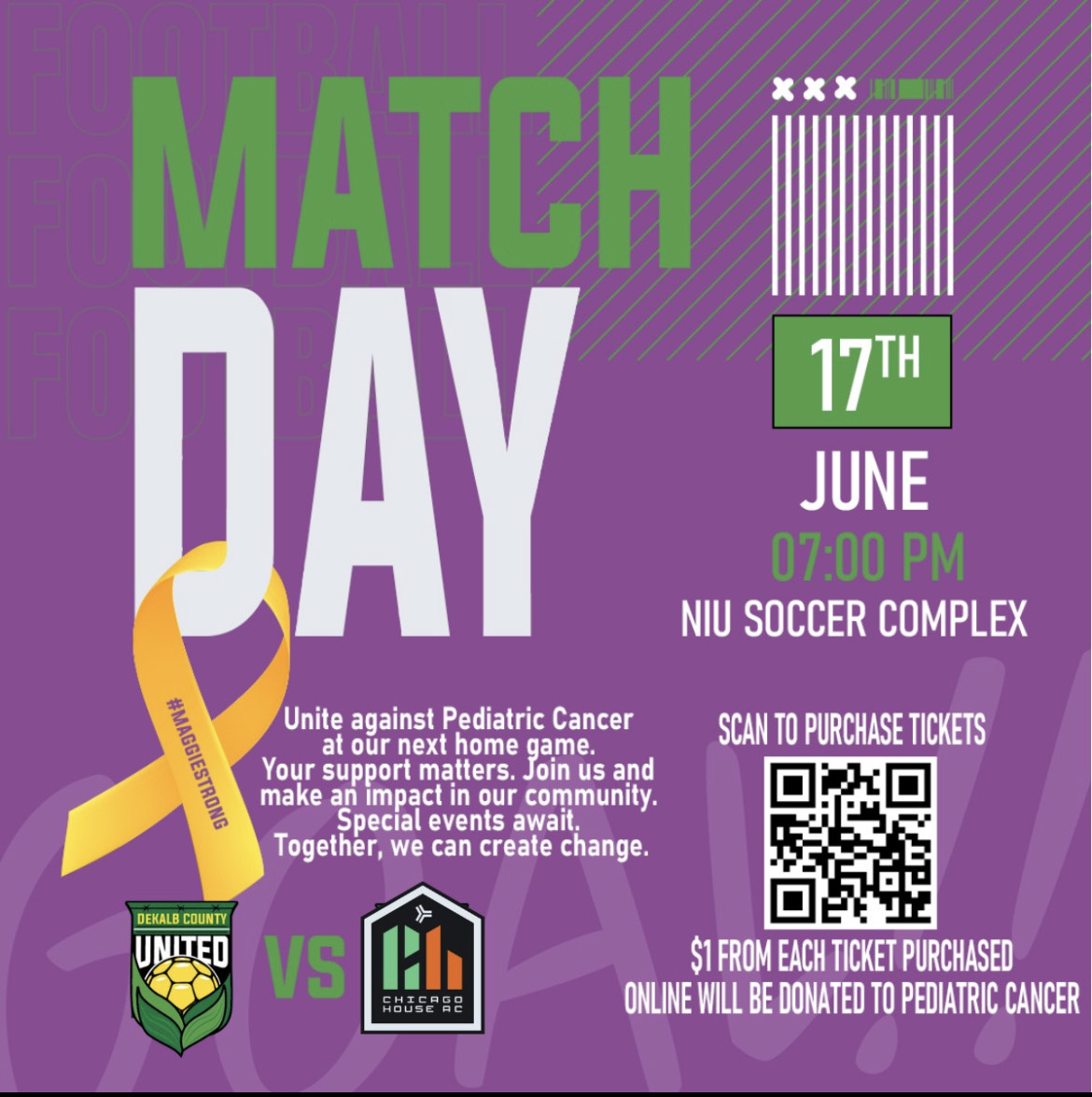 Did you hear about this? Pass it on! Let's get 815 in attendance and be #MAGGIESTRONG 

<a href="/FattysDeKalb/">Fatty's Pub-Dekalb</a> <a href="/DeKalbILChamber/">DeKalb Chamber of Commerce</a> <a href="/SYC427/">Sycamore Community School District 427</a>  <a href="/CindyCrawford/">Cindy Crawford</a> <a href="/NorthernRehabPT/">Northern Rehab PT</a> <a href="/NIUMSoccer/">NIU Men's Soccer</a> <a href="/NIUWomensSoccer/">NIU Women's Soccer</a> <a href="/dkcunited/">DeKalb County United - @dkcunited blue</a> <a href="/King_Of_Gyros/">Tom & Jerry's of Sycamore/Catering by Diann</a> <a href="/DeKalbILPolice/">DeKalb Police</a> <a href="/1barbathletics/">DeKalb Barbs</a> <a href="/dc_preps/">DailyChronicle Preps - Shaw Local</a> <a href="/DDCEddieCarifio/">Edward Carifio</a> #DKCU