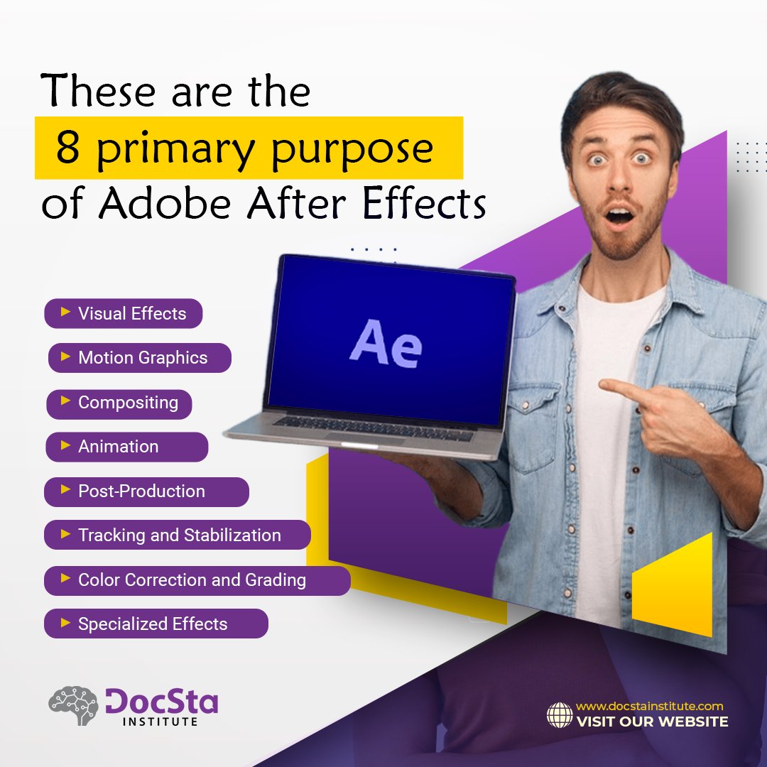 DocstaInstitute's tweet image. Open  your creativity with Adobe After Effects! Join our course.

#graphicdesigntraining
#learngraphicdesign
#graphicdesigncourse
#graphicdesigneducation
#graphicdesignstudent
#graphicdesigncareer
#graphicdesigntips
#graphicdesigninspiration
#graphicdesigncommunity