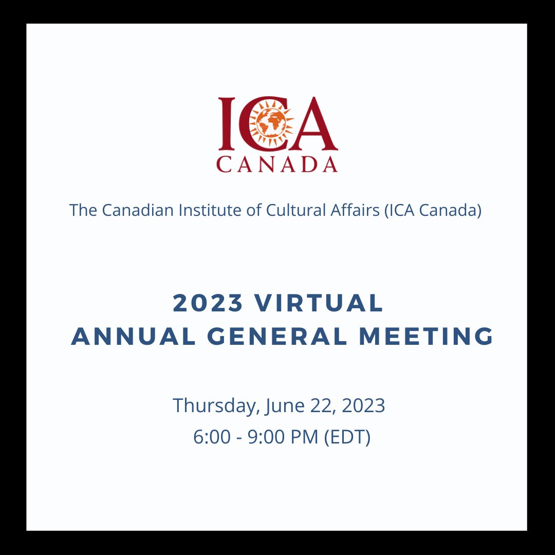 Join us on June 22nd for our 2023 virtual AGM. After the business portion, we will have a discussion in collaboration with Common Earth on the environmental impacts of methane. For more details and to RSVP, check out the link below: eventbrite.ca/e/ica-canada-2…