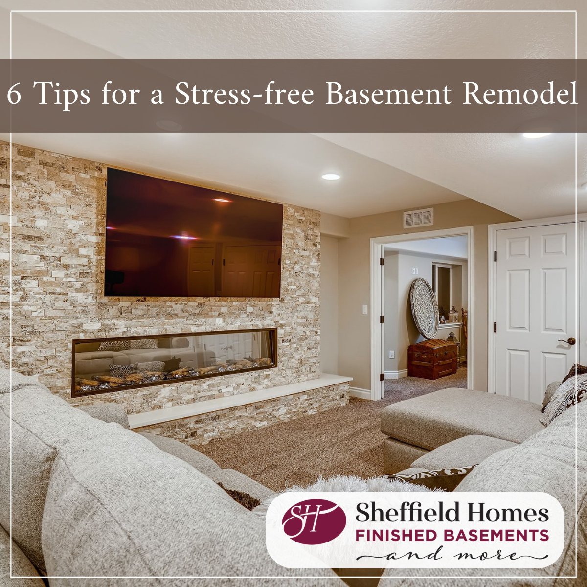 Designing a space ideal for your lifestyle while adding livable square footage to your home seems like a winning combination. 

Check out our 6 tips for a stress-free basement remodel here:
finishedbasementsandmore.com/blog/6-tips-fo… 

#basementfinish #roi #winningcombo #bestinthebiz