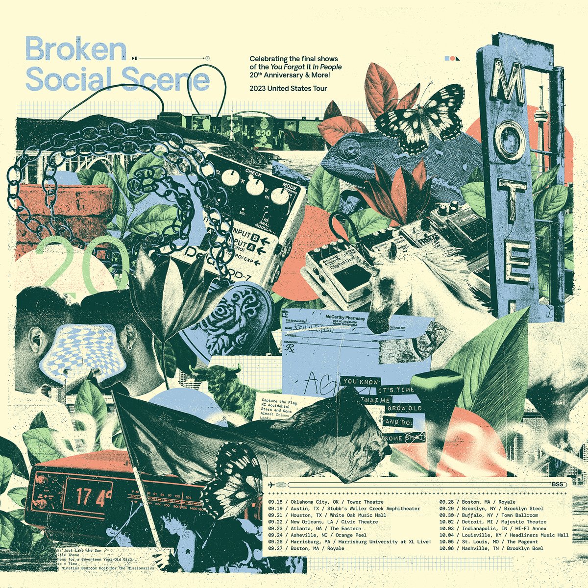 We had such an incredible time celebrating the 20th anniversary of ‘You Forgot It In People’ last fall that we’ve decided to hit some cities we weren’t able to make it to last year. Support from <a href="/hannahmusic/">Hannah Georgas</a>. On sale June 16th at 10am local.

brokensocialscene.ca/tour/