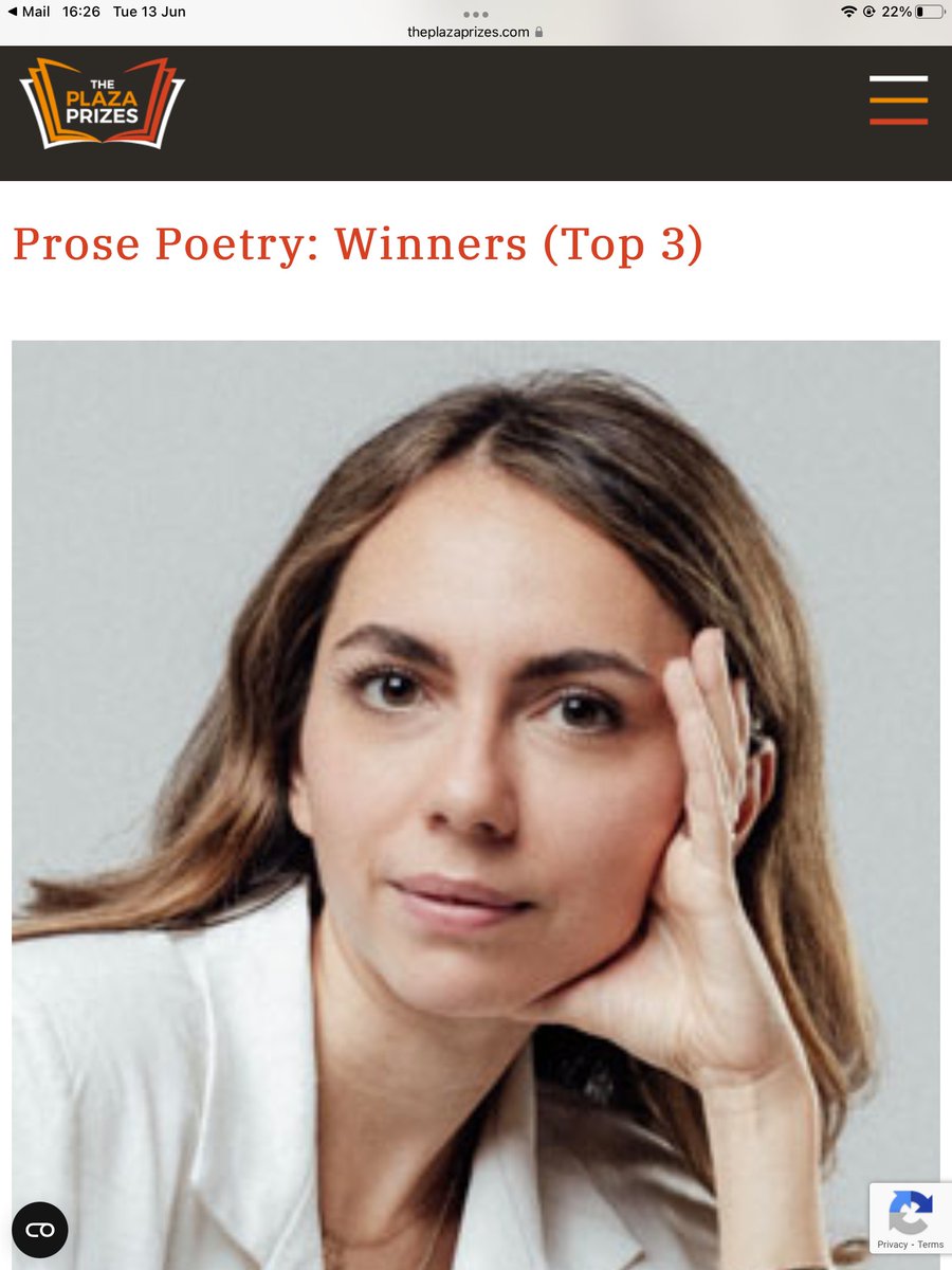 HelenPletts's tweet photo. Thank you @MayaCPopa for your kind appreciation of my #prose #poem The Laughter of Rats. Congratulations to all #ThePlazaPrize winners. I am super excited to hear this news !
#prosepoetry #international #poetry #competition https://t.co/J8urtpPTpD https://t.co/QwQJBkDmiE