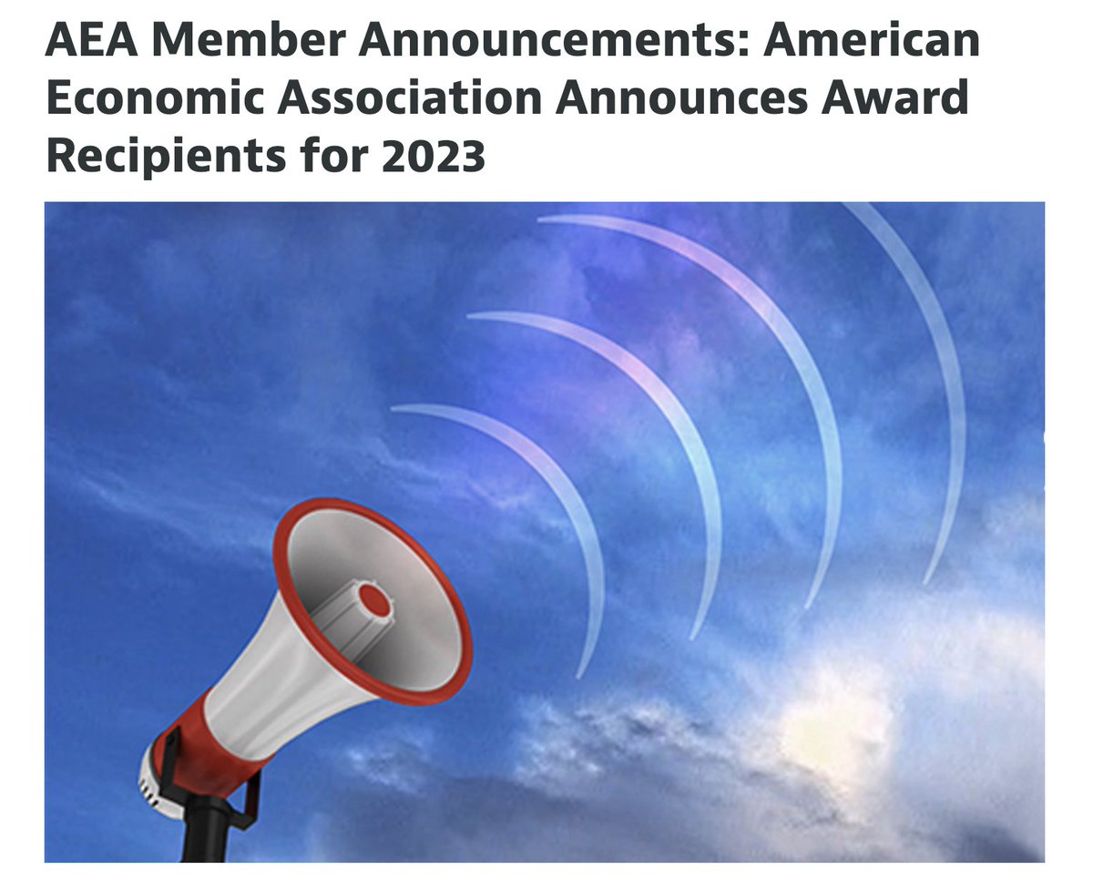 Congratulations to #BCFGTeamScientist @OS_Mitchell for being named one of the four 2023 @AEAJournals Distinguished Fellows recognized for their “lifetime research contributions.” 

whr.tn/44lUJIs