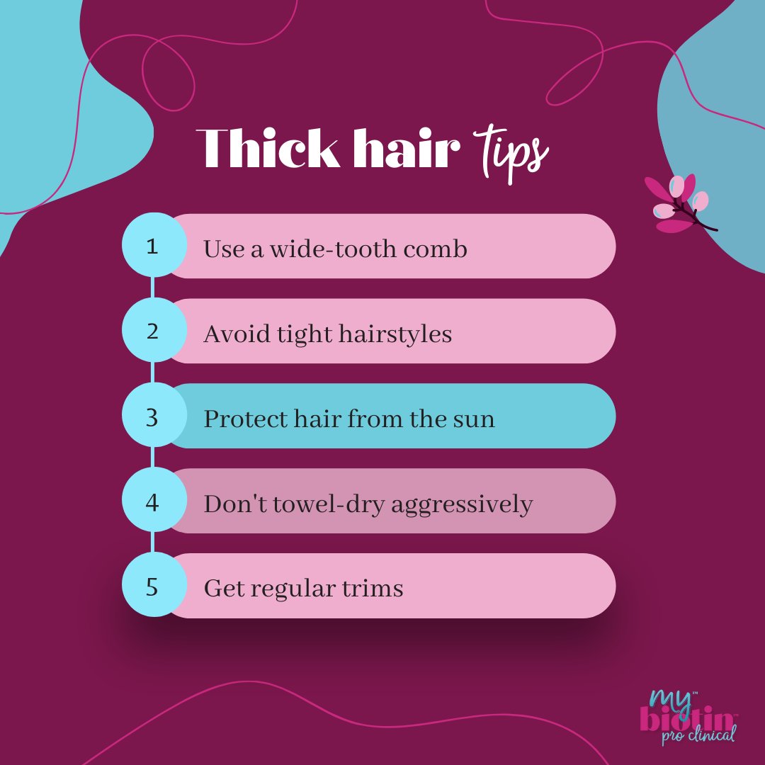 Hello, gorgeous! 💁‍♀️✨ Want to rock a head full of fabulous, thick locks? These tried-and-true tips will help you achieve the hair of your dreams. Get ready to embrace your mane's full potential! #MyBiotin