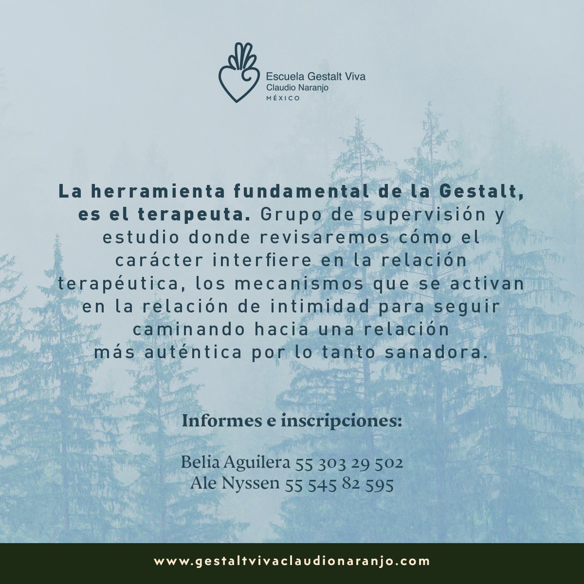 gestaltviva's tweet photo. Nuevo grupo de Supervisión para terapeutas, en Tepoztlán,Morelos.
Impartido por Teresa González 🥰

Aprovecha el 10% de descuento pagando antes del 1 de octubre 2023.

Informes e inscripciones en el siguiente link👇🏻:
https://t.co/AdKgdRpaEk

#escuelagestaltviva #claudionaranjo https://t.co/u44SgckDbj
