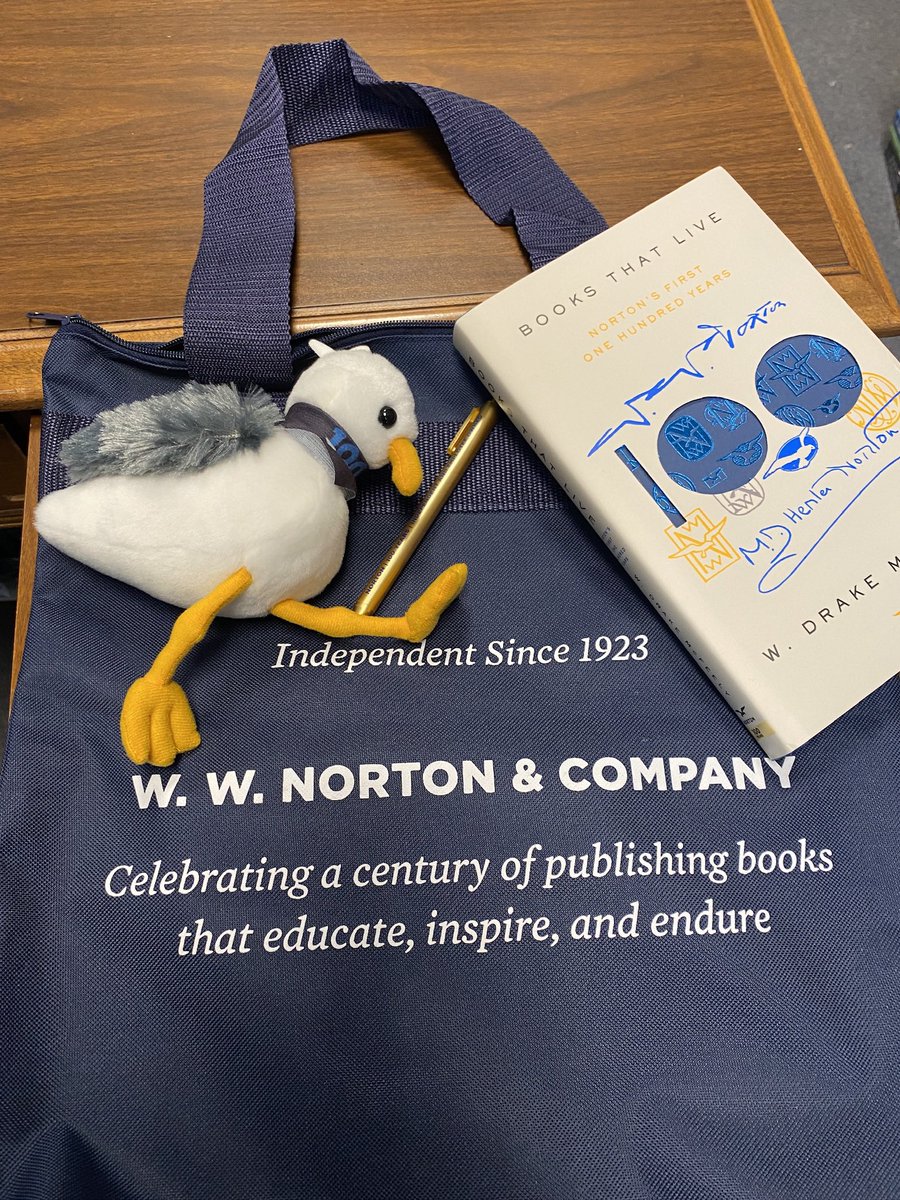It’s <a href="/wwnorton/">W. W. Norton & Company</a> 100th birthday and WE get presents 🎁 💕 Thank u <a href="/WWNortonLibrary/">Norton Library Marketing</a> #seagull