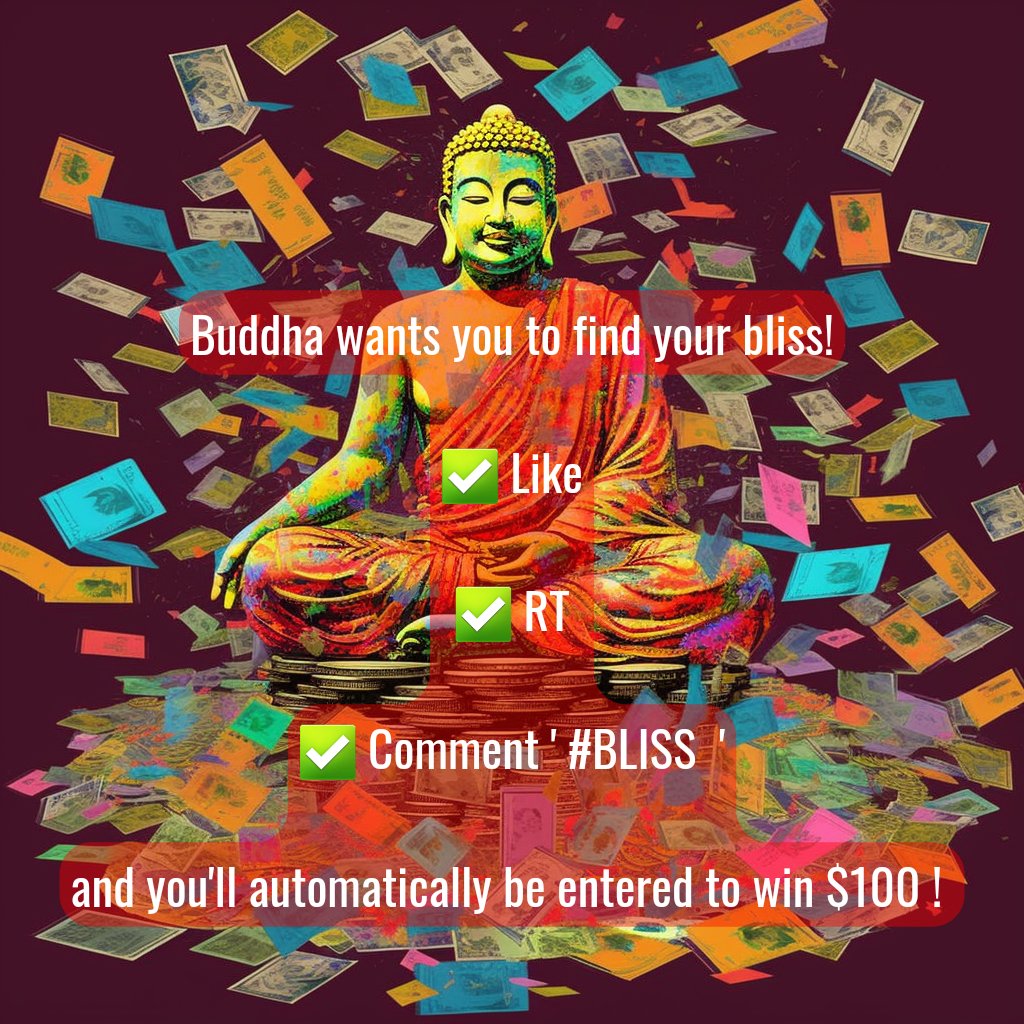 Like and retweet Pinned post for a chance at 100 busd
#Giveaway #BuddhaCoin #busd #PEPE