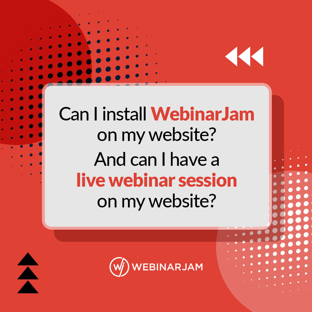 WebinarJam's tweet photo. A: You can embed the WebinarJam registration button on your website (which we highly recommend you do), including WordPress and Membership sites.
π What questions do you have about #WebinarJam? Ask us below! https://t.co/e4hvLfi8y8