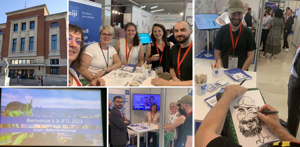Niji_Digital's tweet photo. [#JFTL @Montrouge92] Intense journée au sein de la communauté française du #Testing ... Clients, prospects, partenaires, tous présents pour évoquer les dernières tendances 2023 #Audit #Automatisation #Performance #ISTQB #Agilité #TTM A très vite pour un débrief 100% Niji ! https://t.co/kVOO3lnHAz