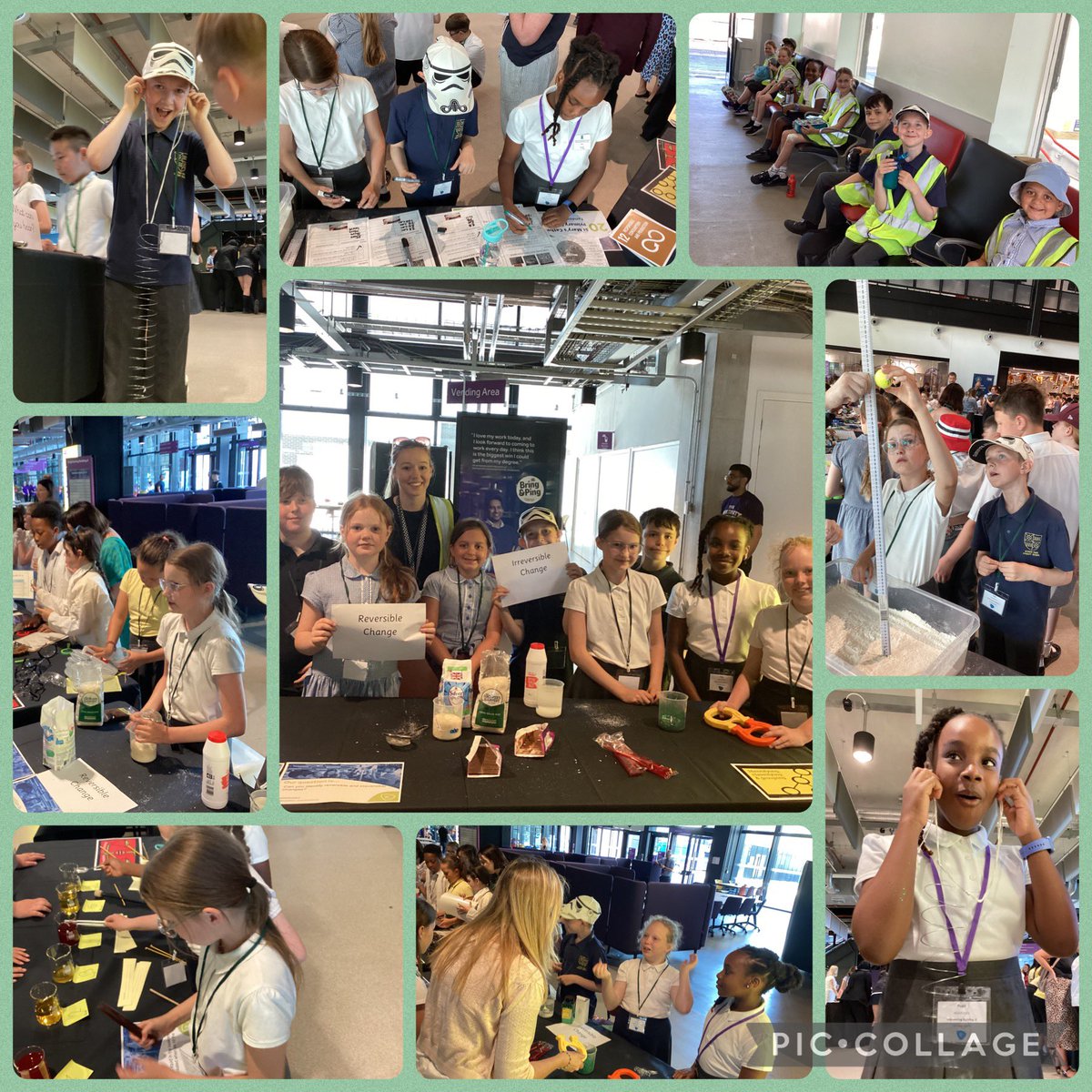 Vernon56KS2's tweet photo. We had a WONDERFUL day at The University of Manchester sharing our Science learning with children from all across Manchester! #VPPScience #GreatSciShare @GreatSciShare @UoMSEERIH https://t.co/am31O6398x