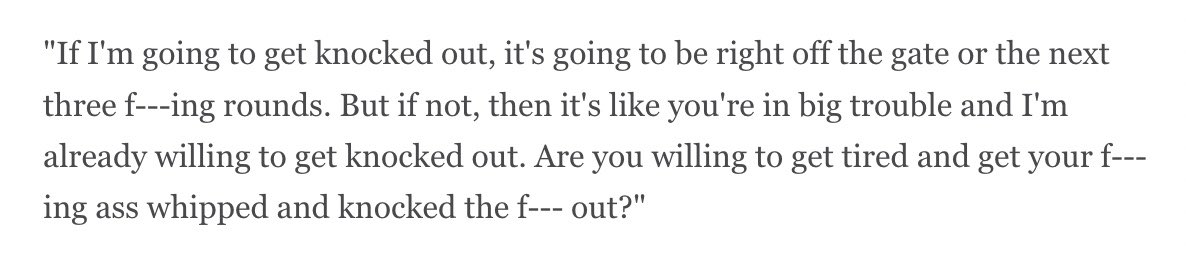 This is what Nate Diaz told me last month about the possibility of the fight going from eight rounds to 10 rounds