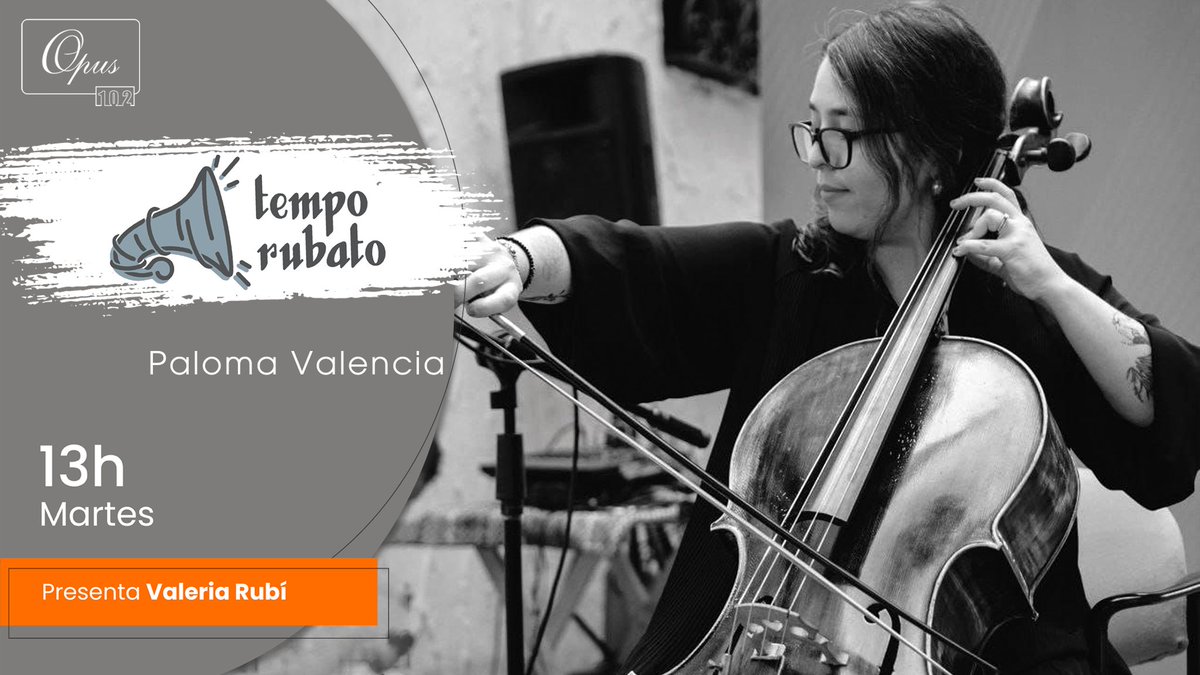 Hoy recibiremos a la chelista Paloma Valencia para conocer más de su música y sus proyectos.
13h. #Opus102
En línea linktr.ee/opus102
Transmisión en YouTube bit.ly/3qBu8aV