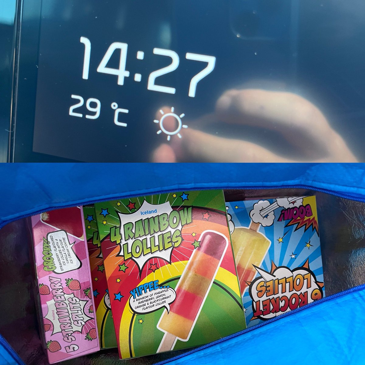 Only 1 thing for working in this weather… Ice lollies purchased for my amazing team, which went down a treat in briefing! Even brought a cool bag and ice packs for good measure 💪🍦 #Police #heatwaveuk