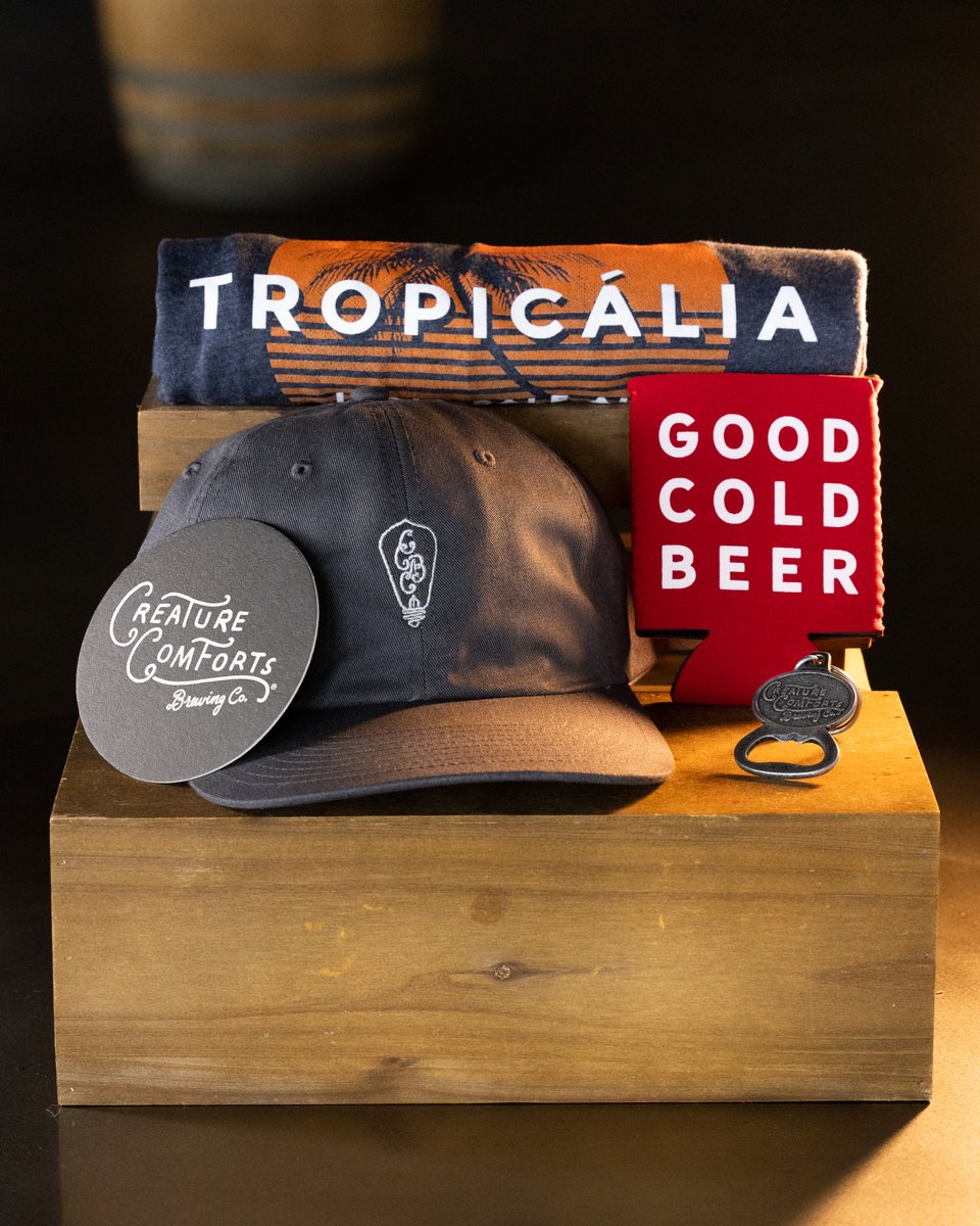 Father's Day is Sunday! Pick up this Father's Day Bundle, ready to go from the retail store at our Athens Taproom. The bundle includes: Dad Hat (a must), our classic Trop T, #GoodColdBeer koozie, bottle opener keychain, and coaster. CCBC online shop: bit.ly/3JaixWI