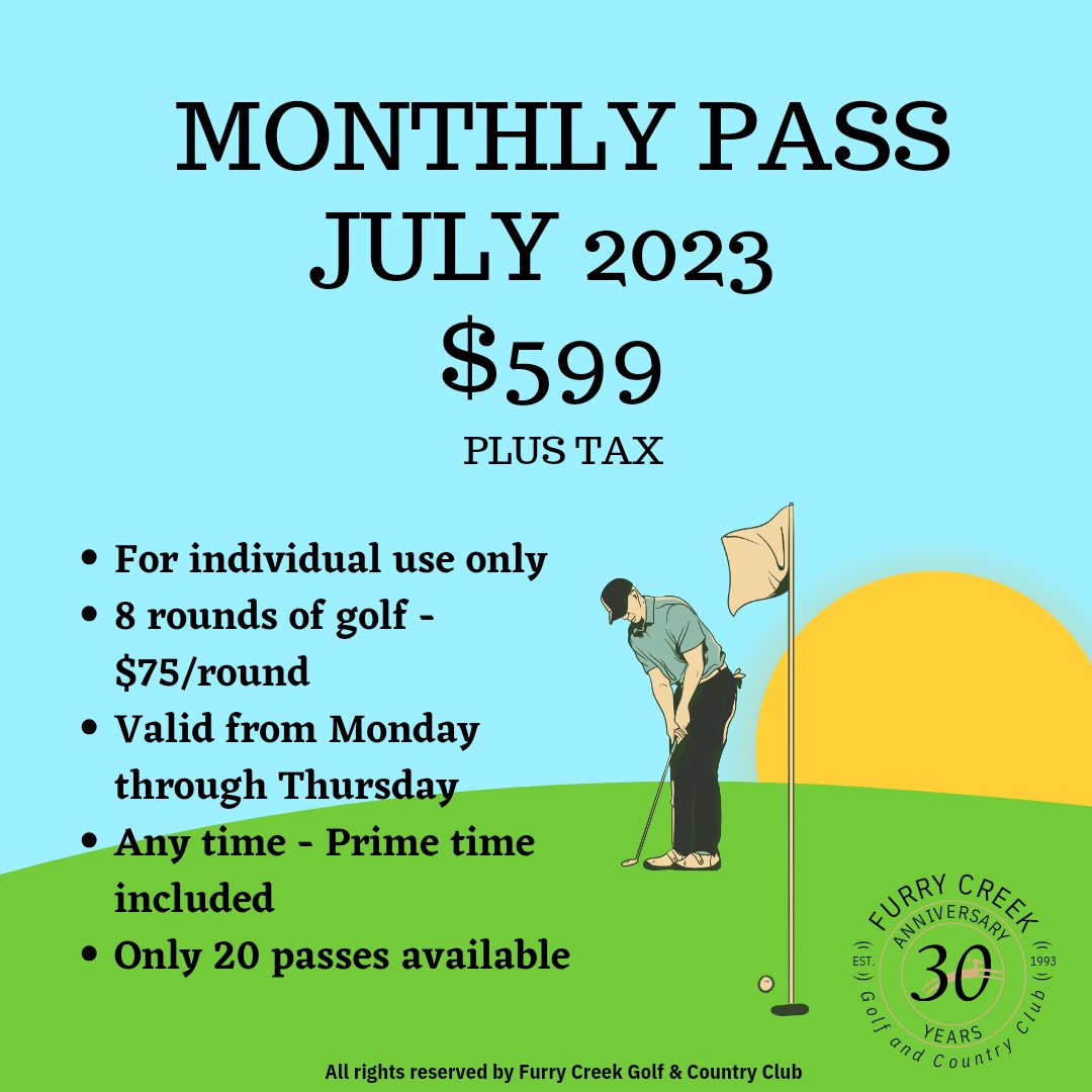 furrycreekgolf's tweet image. July pass is here! Only 20 available. Email is for more info! Info@furrycreekgolf.com 

#Vancouver #golfbc #golfcanada #squamish #summer