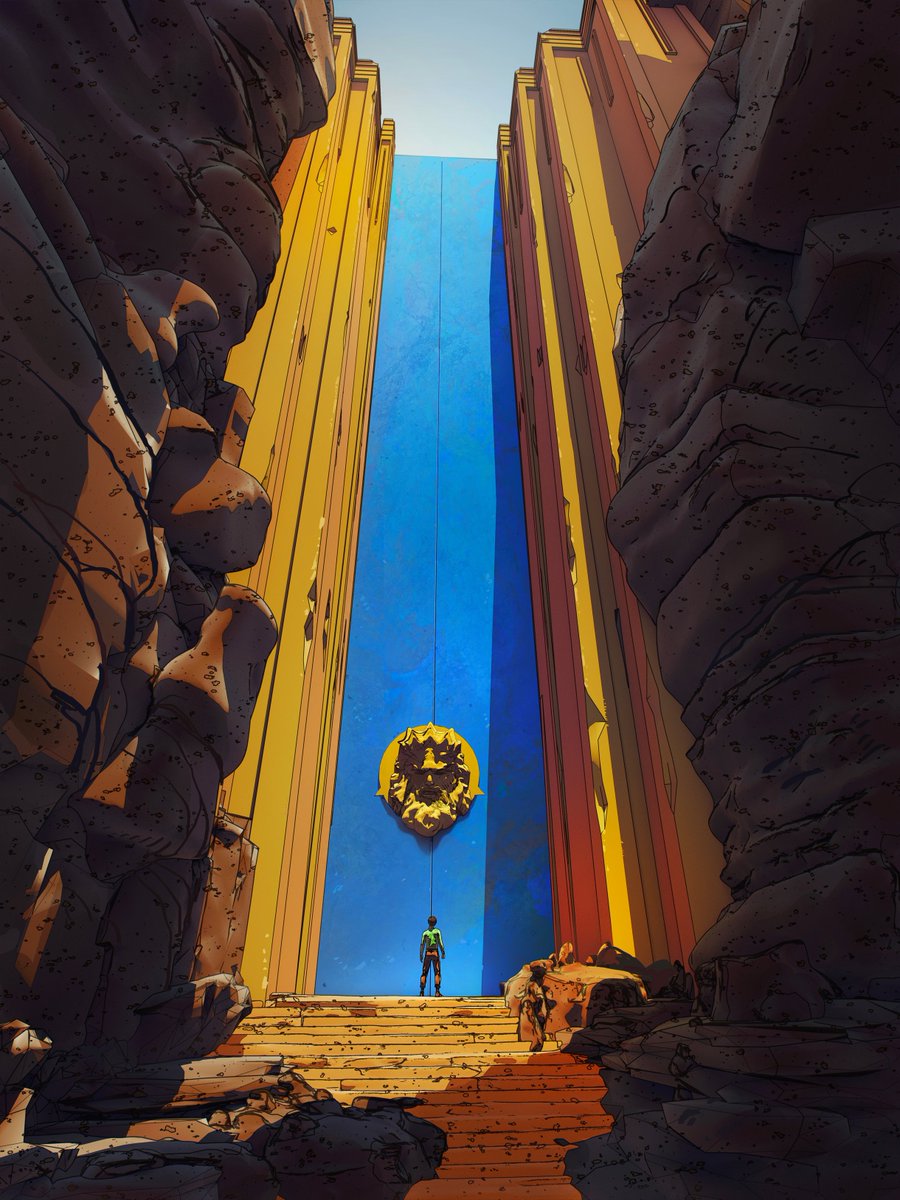 👑 "KINGDOM OF DIN" by <a href="/amirzandartist/">amirzand</a> 
━━
Time to open the gates!!

The #Omnimorphs Book of Origins just got A BIT MORE EXCLUSIVE with the valuable help of Amir Zand's talent.

"I wonder who's inside?"
━━
Collectable NOW with #SoulShards! Go get it!
➡️omnimorphs.com/auctions/14