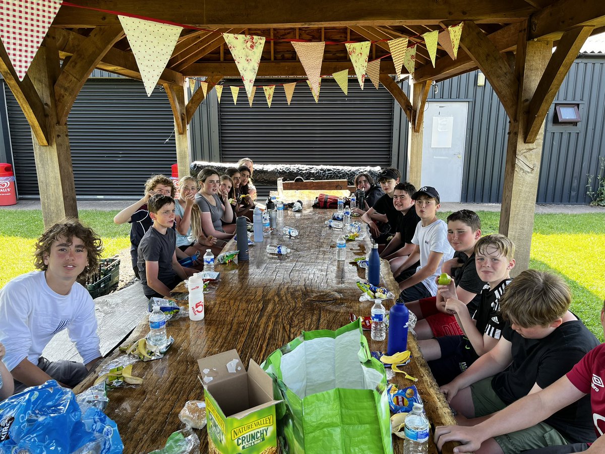 A much needed rest for food and water after a big day on the River Wye. Great effort year 8! 🛶 <a href="/winterfoldhs/">Winterfold School</a>