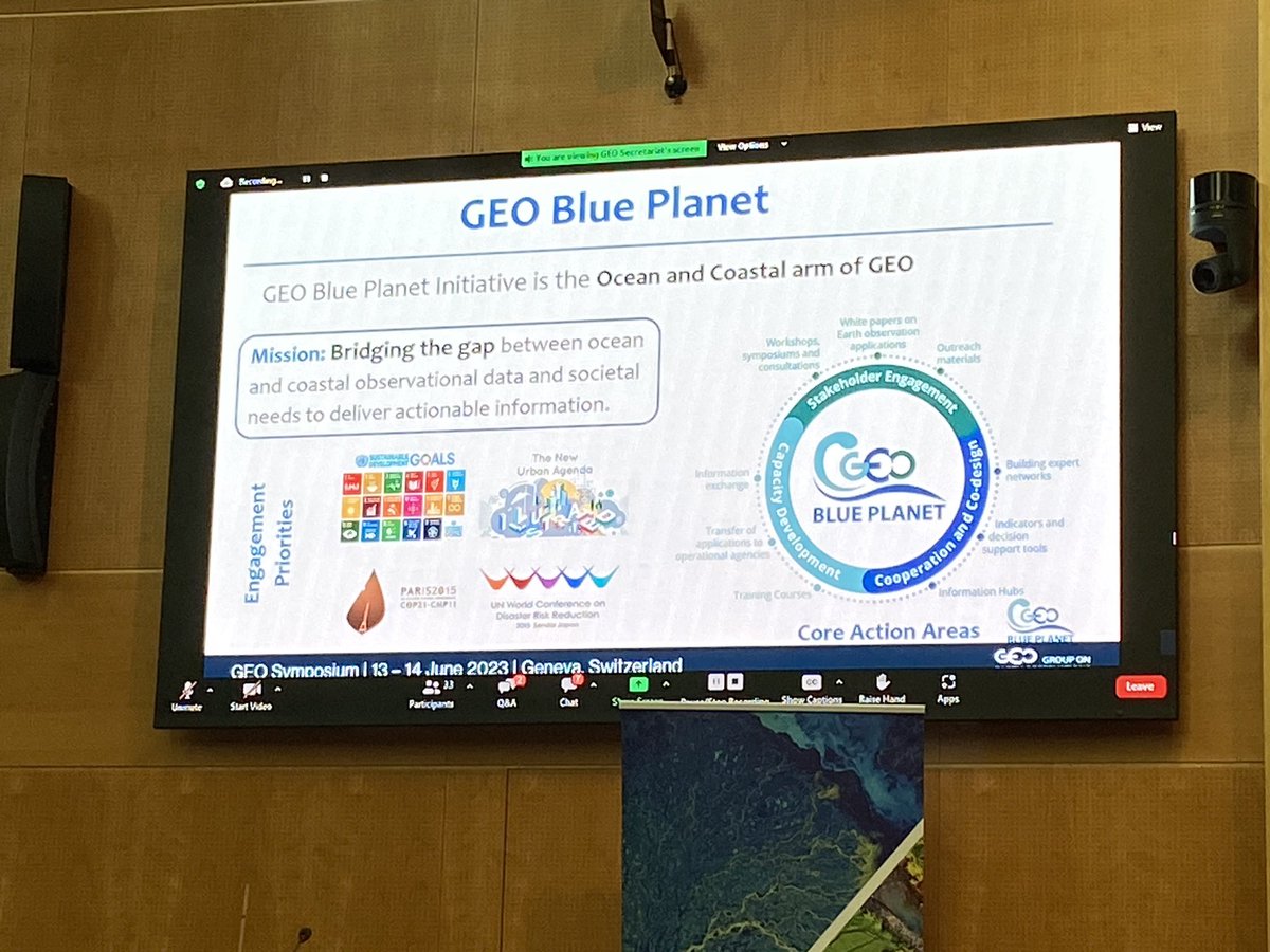 Joy Deep Chakrabartty presenting a flash talk on @GEOBluePlanet at #GEOSymposium on #scaling4impact @GEOSEC2025 #NOAAKnaussFellow @SeaGrant